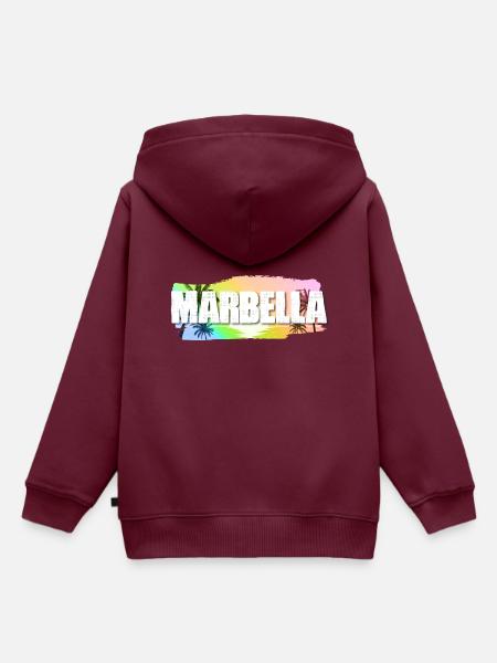 Marbella - Kinder Premium Organic Hoodie - Burgunderrot