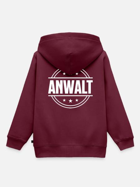 Anwalt Beruf - Kinder Premium Organic Hoodie - Burgunderrot