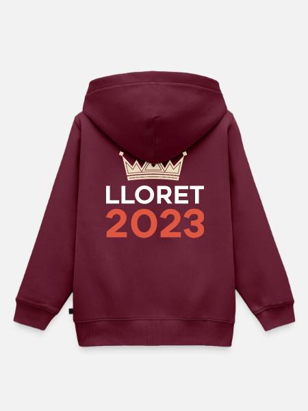 Lloret De Mar 2023 - Kinder Premium Organic Hoodie - Burgunderrot