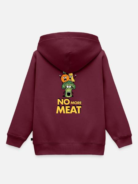 Vegetarier - Kinder Premium Organic Hoodie - Burgunderrot