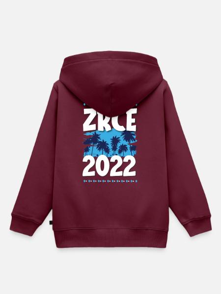 Zrce 2022 - Kinder Premium Organic Hoodie - Burgunderrot