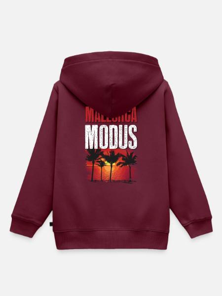 Mallorca Modus - Kinder Premium Organic Hoodie - Burgunderrot