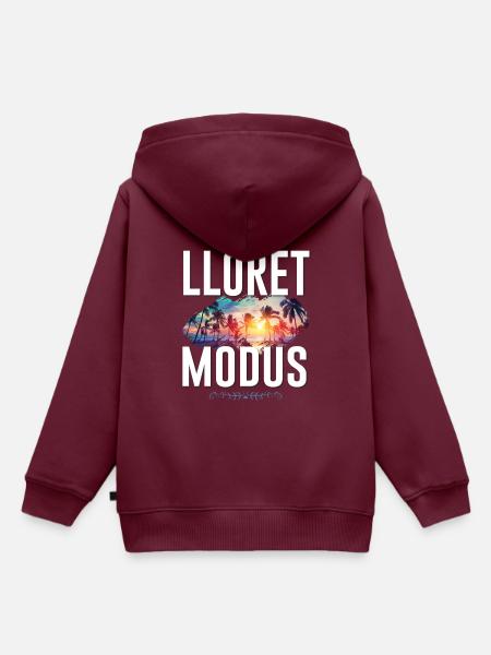 Lloret De Mar Modus - Kinder Premium Organic Hoodie - Burgunderrot