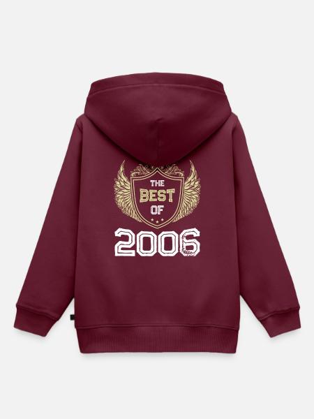 2006 best of - Kinder Premium Organic Hoodie - Burgunderrot