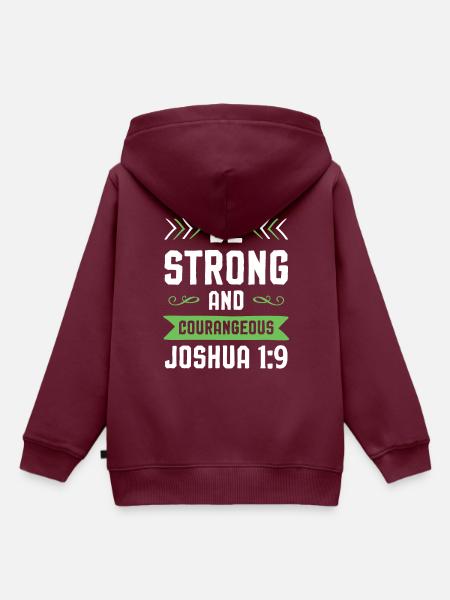 bibel verse - Kinder Premium Organic Hoodie - Burgunderrot
