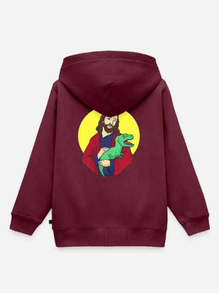 Jesus Christus - Kinder Premium Organic Hoodie - Burgunderrot