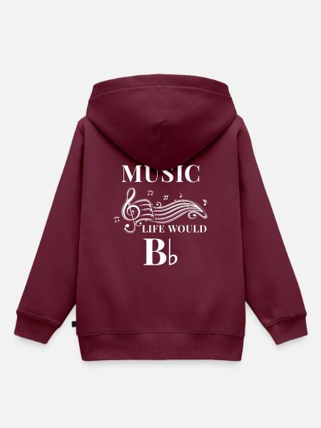 Musiker Geschenk - Kinder Premium Organic Hoodie - Burgunderrot