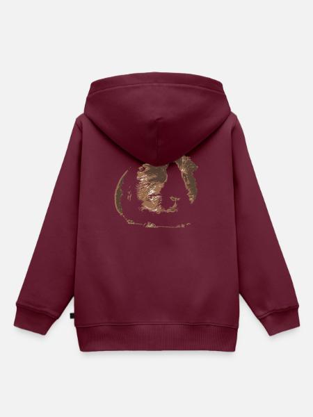 Meerschweinchen Haustier Geschenk - Kinder Premium Organic Hoodie - Burgunderrot