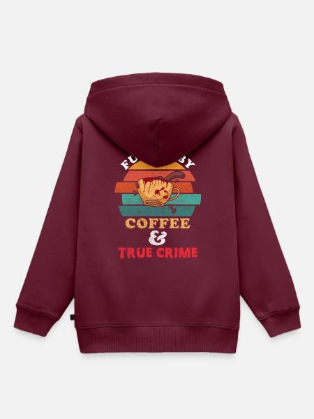 True Crime - Kinder Premium Organic Hoodie - Burgunderrot