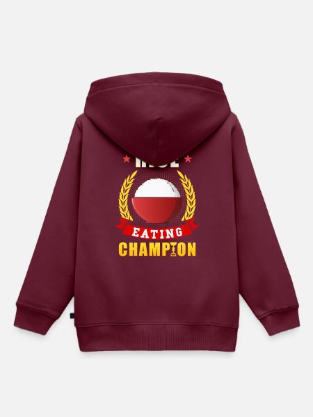 Reis Champion - Kinder Premium Organic Hoodie - Burgunderrot