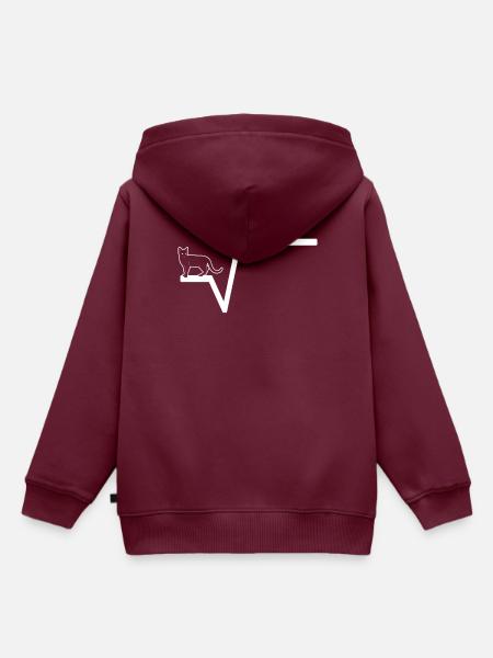 Mathe Wurzel - Kinder Premium Organic Hoodie - Burgunderrot
