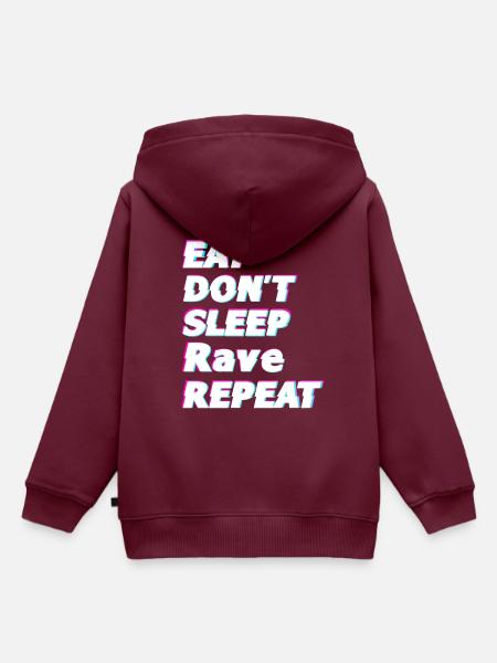Raver Geschenkidee - Kinder Premium Organic Hoodie - Burgunderrot