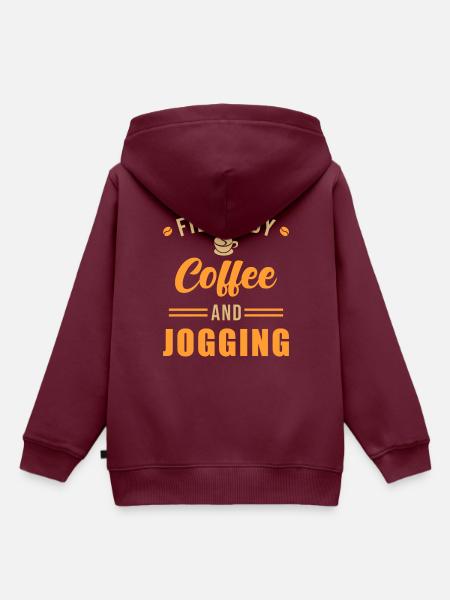 Jogging - Kinder Premium Organic Hoodie - Burgunderrot
