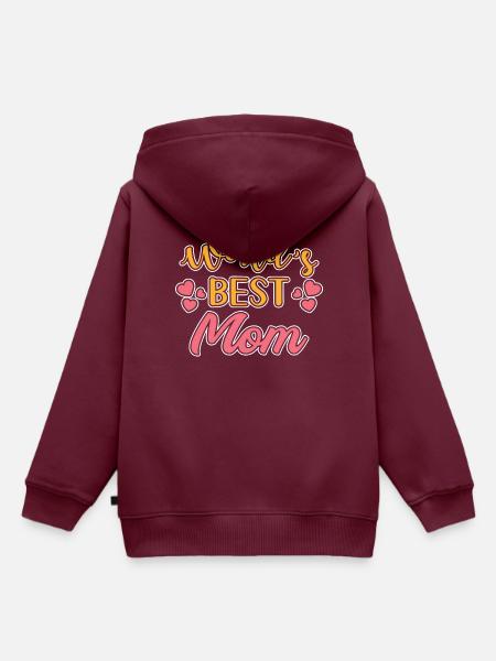 Weltbeste Mama - Kinder Premium Organic Hoodie - Burgunderrot