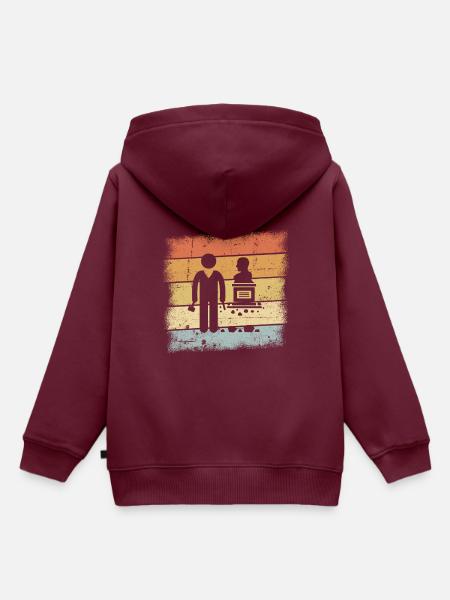 Bildhauer Geschenk - Kinder Premium Organic Hoodie - Burgunderrot