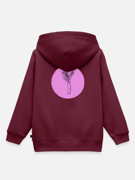 Lauch - Kinder Premium Organic Hoodie - Burgunderrot