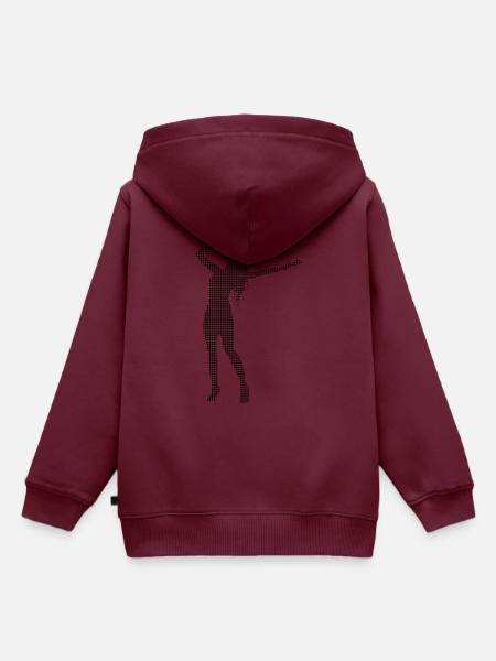 Singen - Kinder Premium Organic Hoodie - Burgunderrot