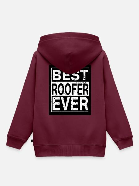 Dachdecker Bester Dachdecker - Kinder Premium Organic Hoodie - Burgunderrot