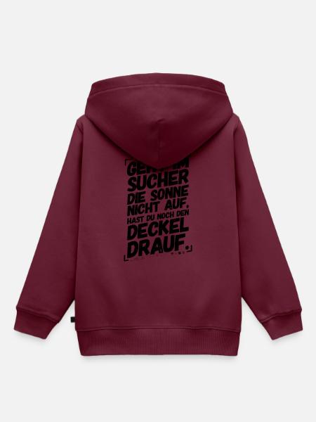 Fotograf Fotografie Foto Sprüche Sucher Lustig - Kinder Premium Organic Hoodie - Burgunderrot