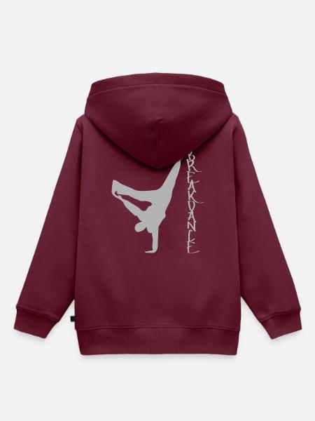 Breakdancer Streetdance - Kinder Premium Organic Hoodie - Burgunderrot