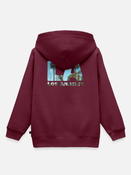 Beverly Hills - Los Angeles - Kinder Premium Organic Hoodie - Burgunderrot