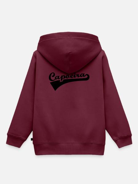 Capoeira - Kinder Premium Organic Hoodie - Burgunderrot