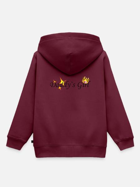 Daddys Girl - Kinder Premium Organic Hoodie - Burgunderrot