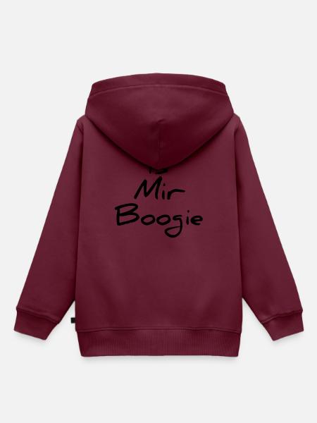 Is Mir Boogie - Kinder Premium Organic Hoodie - Burgunderrot