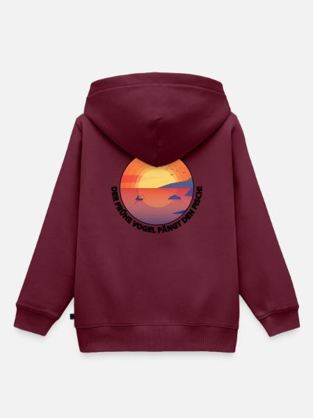 Angelsport,Geschenkidee - Kinder Premium Organic Hoodie - Burgunderrot