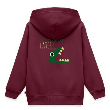 See you later.. - Kinder Premium Organic Hoodie - Burgunderrot - Hinten - AI Model Kid Female (0cm)