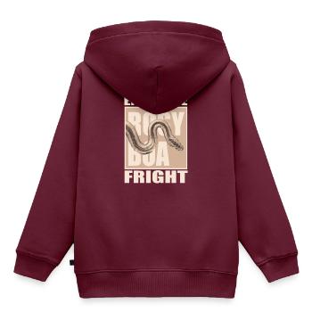 Schlange Schlangen Rosenboa Rosy Boa Geschenk - Kinder Premium Organic Hoodie - Burgunderrot - Hinten - AI Model Kid Female (0cm)