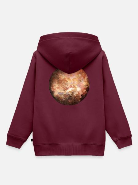 Venus - Kinder Premium Organic Hoodie - Burgunderrot