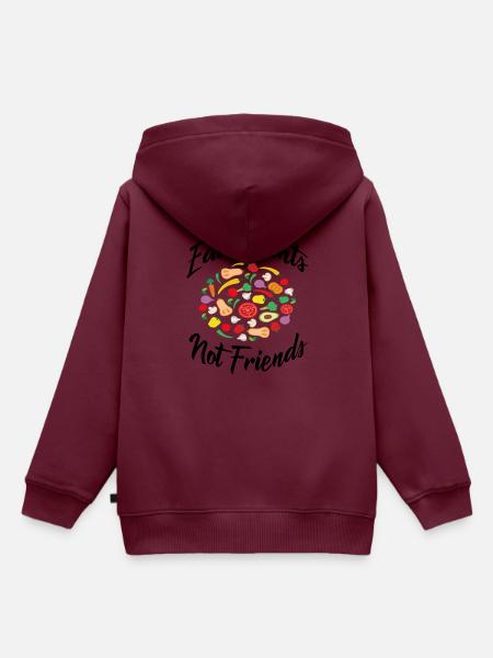 Vegan - Kinder Premium Organic Hoodie - Burgunderrot