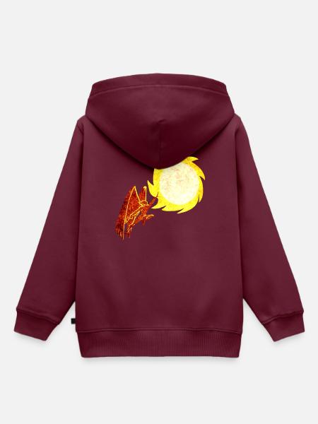 Icarus2 - Kinder Premium Organic Hoodie - Burgunderrot