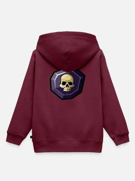 Element: Dunkel - Kinder Premium Organic Hoodie - Burgunderrot