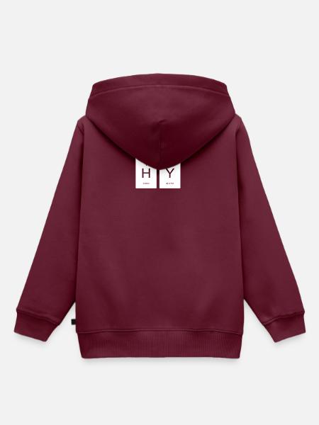 hy Periodensystem Programmieren Nerd - Kinder Premium Organic Hoodie - Burgunderrot