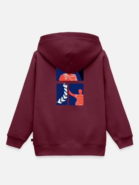 Julius Cäsar - Kinder Premium Organic Hoodie - Burgunderrot