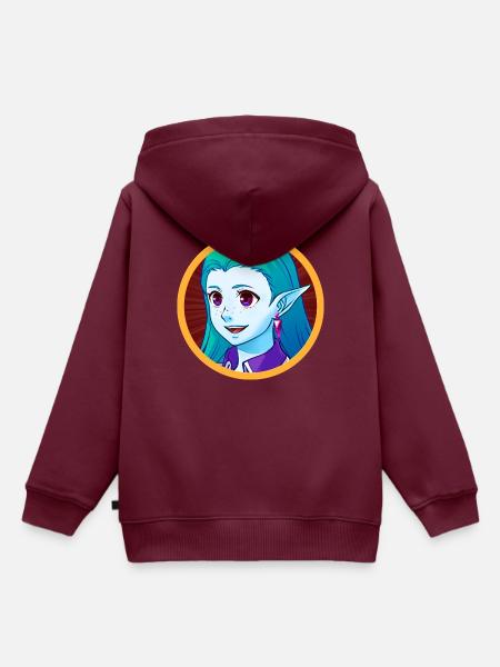 Verbündete - Kinder Premium Organic Hoodie - Burgunderrot