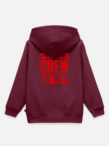 Polter Abend Crew - Kinder Premium Organic Hoodie - Burgunderrot