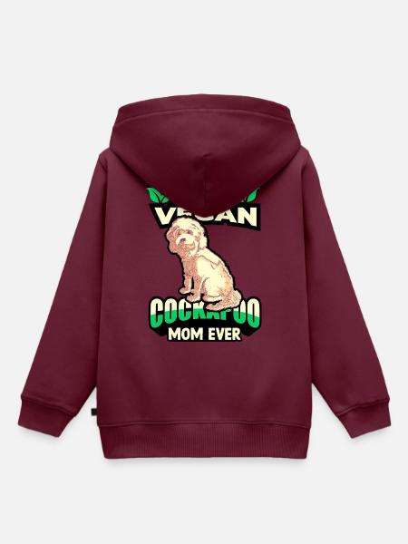 Cockapoo - Kinder Premium Organic Hoodie - Burgunderrot
