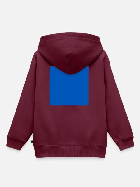 blau - Kinder Premium Organic Hoodie - Burgunderrot