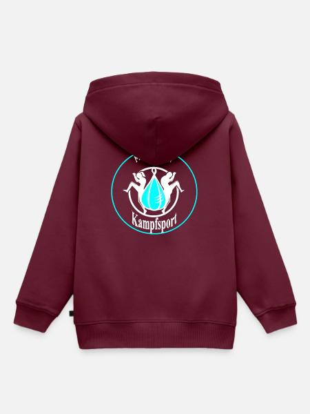 Kampfsport - Kinder Premium Organic Hoodie - Burgunderrot