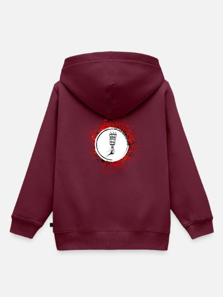 Spieß Grill Kebab - Kinder Premium Organic Hoodie - Burgunderrot