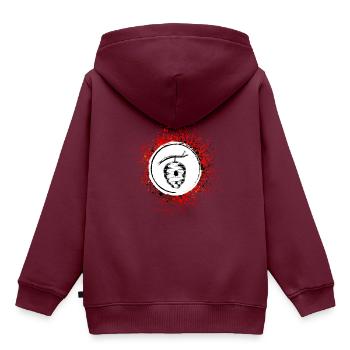 Imker honig Bienen Nest - Kinder Premium Organic Hoodie - Burgunderrot - Hinten - AI Model Kid Female (0cm)
