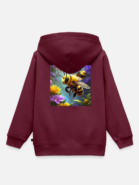 Summend vor Niedlichkeit - Kinder Premium Organic Hoodie - Burgunderrot