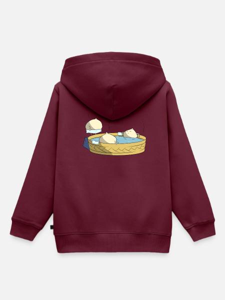 Heisse Dumplings - Kinder Premium Organic Hoodie - Burgunderrot