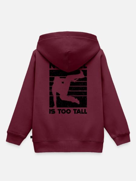 Parkour Geschenkideen - Kinder Premium Organic Hoodie - Burgunderrot