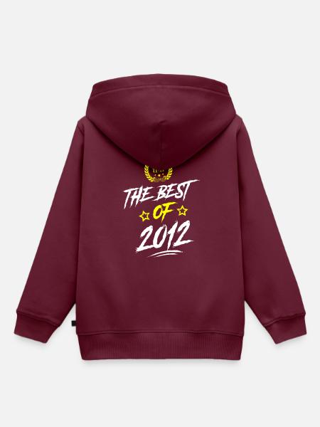 2012 best of - Kinder Premium Organic Hoodie - Burgunderrot