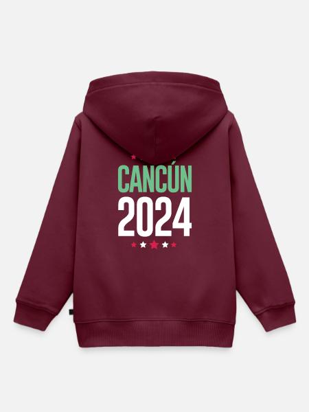 Cancun 2024 Mexico - Kinder Premium Organic Hoodie - Burgunderrot
