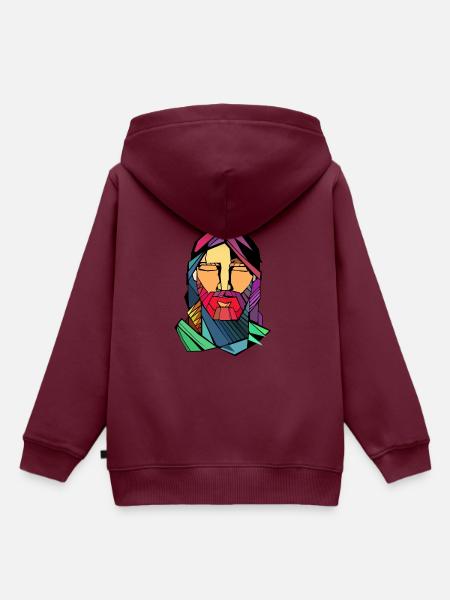 Jesus - Kinder Premium Organic Hoodie - Burgunderrot